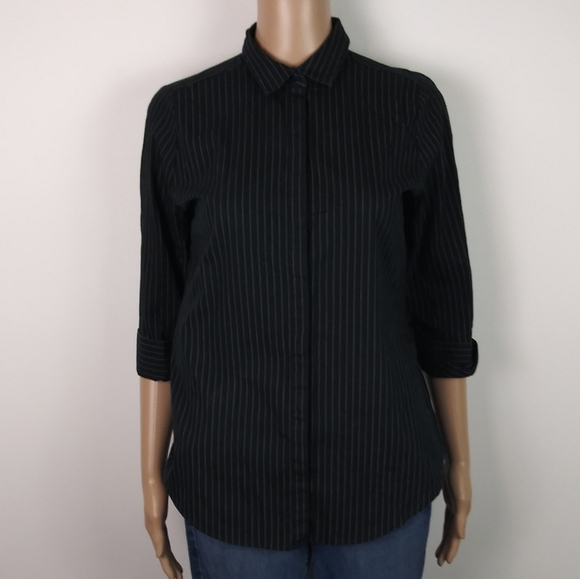 Worthington Tops - Worthington black button up shirt size 1X